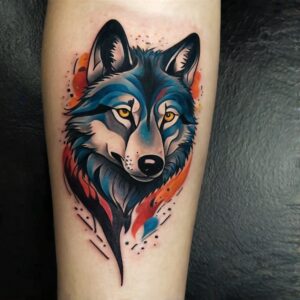 wolf tattoo designs tribal