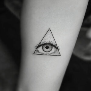 all seeing eye hand tattoo