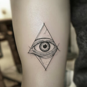 all seeing eye illuminati tattoo