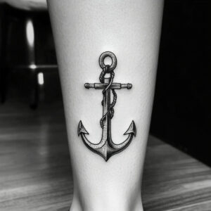 anchor simple tattoo