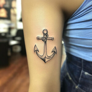 anchor tattoo traditional