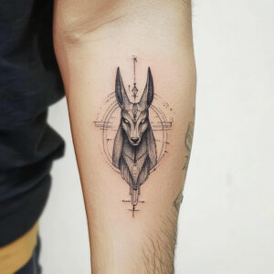 anubis design tattoo