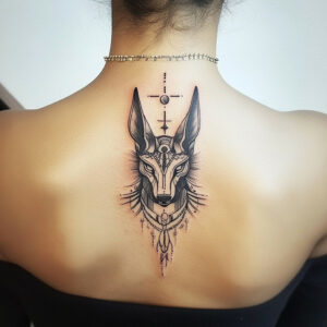 anubis tattoo drawing