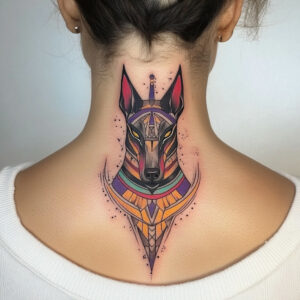 anubis tattoo forearm