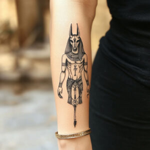 anubis tattoo stencil