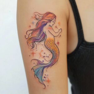 aquarius female tattoo