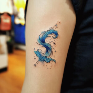 aquarius zodiac tattoo