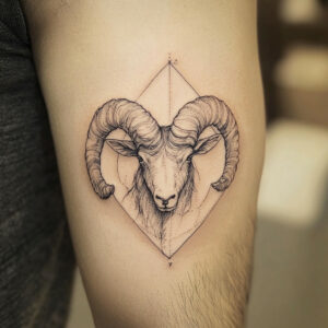 aries man tattoo