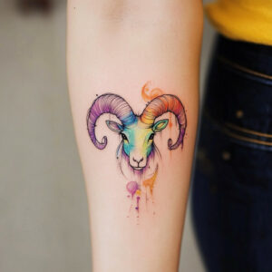 aries sign tattoo