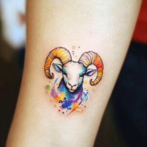 aries tattoo sign