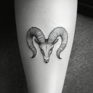 aries zodiac sign tattoo