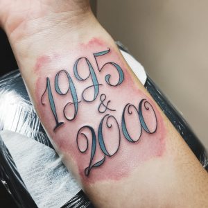 birth year tattoo ideas for guys