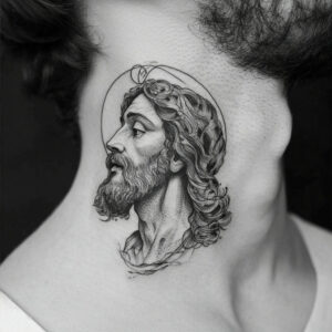 black jesus tattoo designs