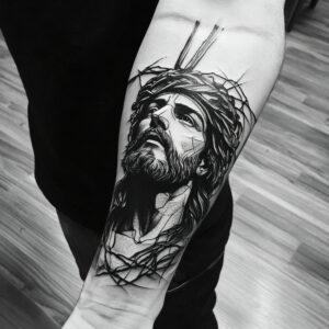 black jesus tattoos designs