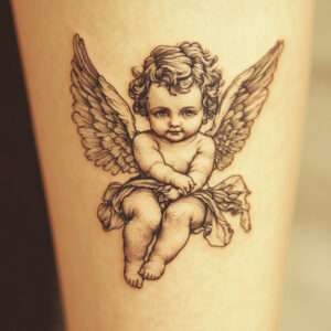 cherub angel tattoo designs