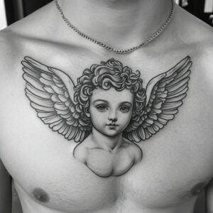 cherub tattoo drawing