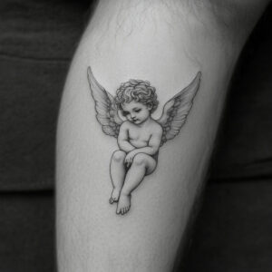 cherub tattoo traditional