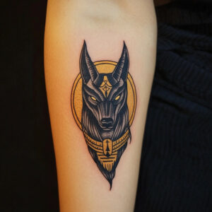 egyptian anubis tattoo