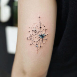 female cute aquarius tattoo