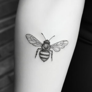 girly bee tattoo