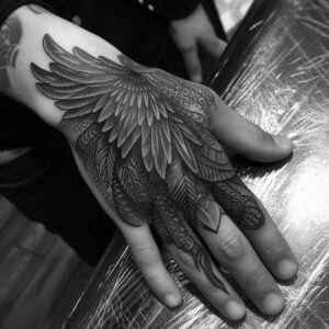 hand tattoo designs name