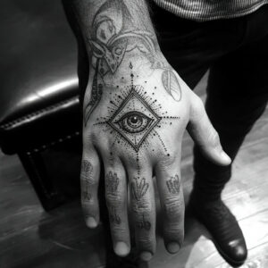 hand tattoos for men small