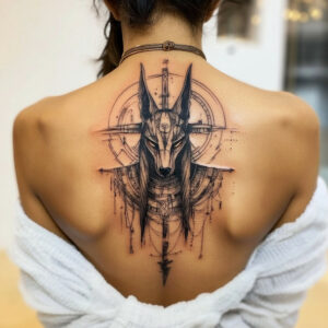 horus and anubis tattoo