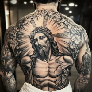 jesus design tattoo