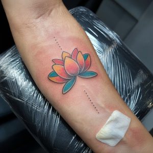 lotus flower tattoo simple