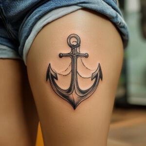 navy anchor tattoo