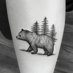 polar bear tattoo