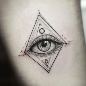 realistic all seeing eye tattoo