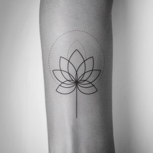 simple lotus flower tattoo designs