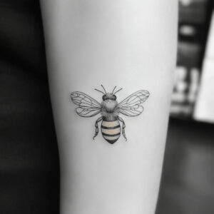 small bee tattoo