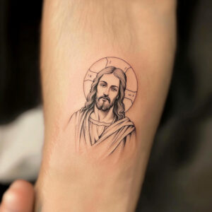 tattoo design of jesus