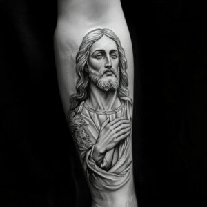 tattoo jesus arm