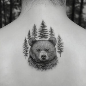 traditional bear tattoo