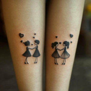 unique best friend tattoos