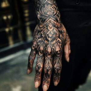 unique hand tattoos