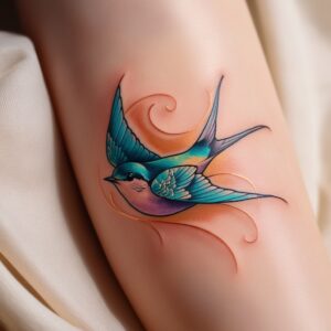 abstract bird tattoo designs