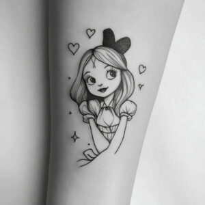 alice in wonderland cat tattoo