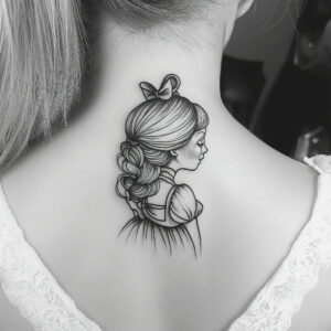 alice in wonderland flower tattoos