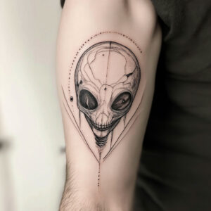 alien tattoo small