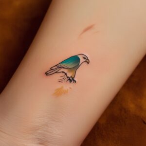 bird and flower tattoo designs