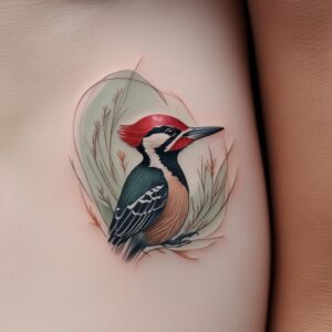 bird and rose tattoo designs