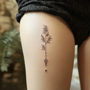 bow and arrow tattoo