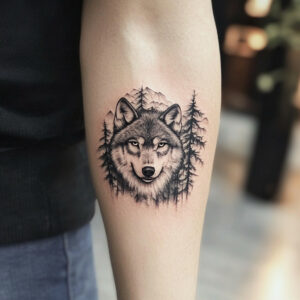 family wolf pack tattoo designs