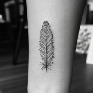 feather tattoo female