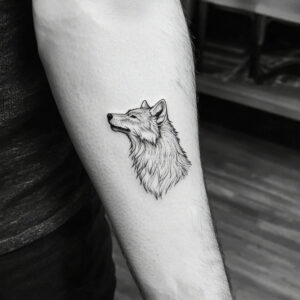 lone wolf tattoo designs