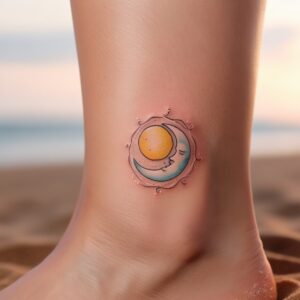 moon and sun tattoo designs